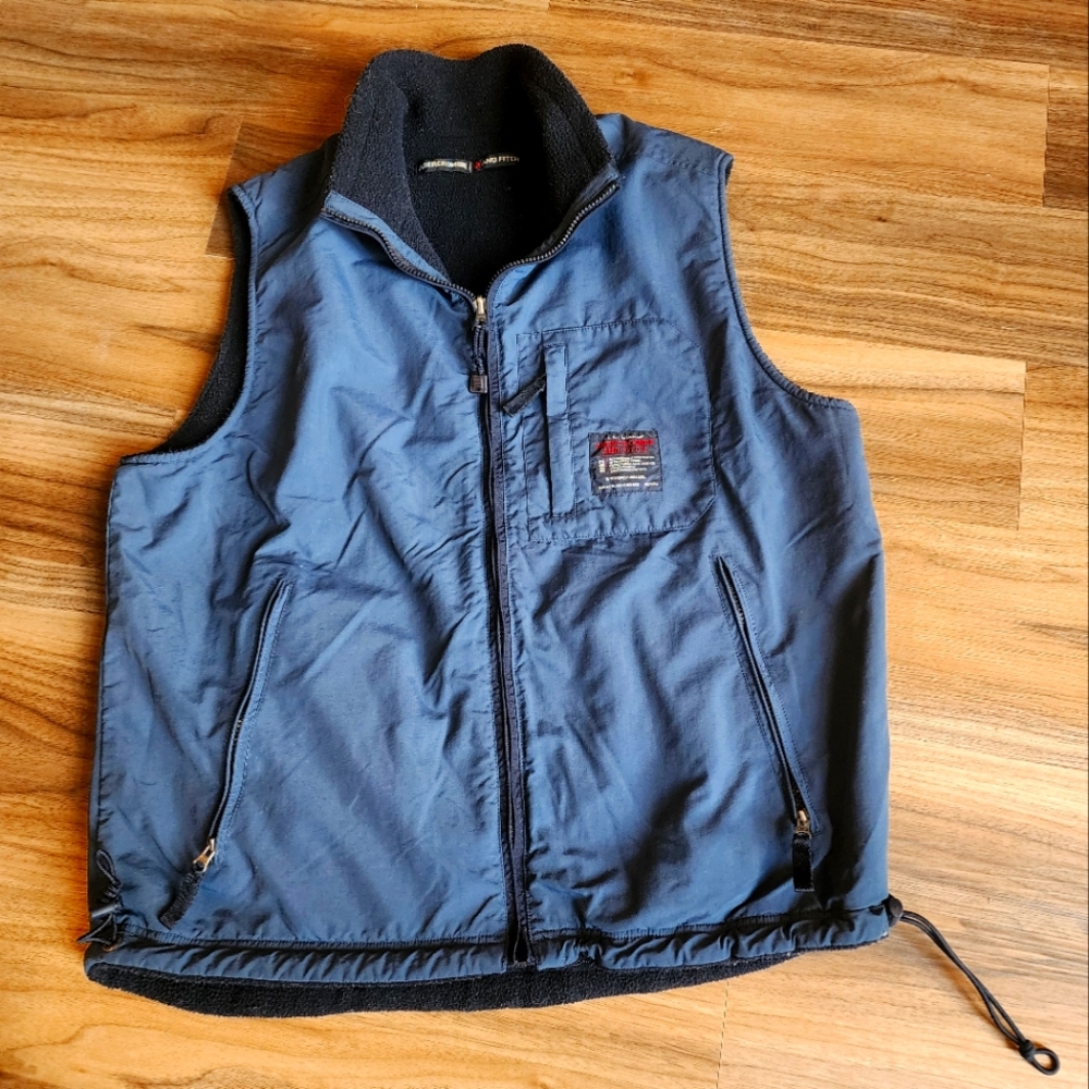 Vintage Abercrombie & Fitch 90's reversible vest.